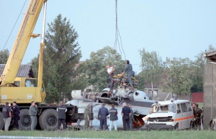 Helikopter  MI-8 pao je 11. srpnja 2007. u Vukovaru 