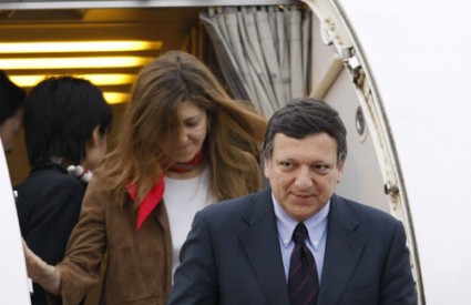 Jose Manuel Barroso je u subotu doputovao u pratnji supruge Margaride Souse Uve