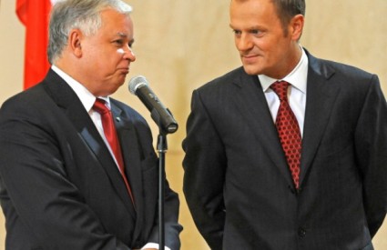 Poljski predsjednik Lech Kaczynski i premijer Donald Tusk