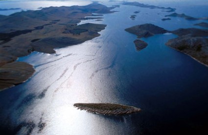 Pogled iz zraka na NP Kornati