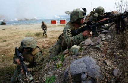 Američki marinci tijekom vojnih manevara u Južnoj Koreji