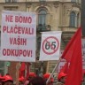 Masovni sindikalni prosvjedi u Ljubljani