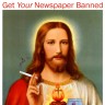 Isus pije pivo i puši cigaretu u školskom udžbeniku