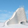 Dizajniran hotel sa skijaškom stazom na krovu