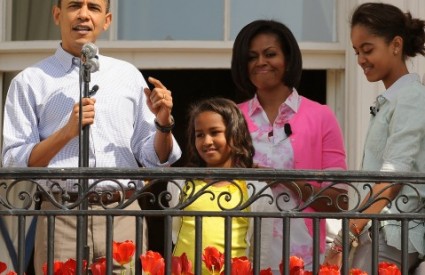 Barack i Michelle s djecom