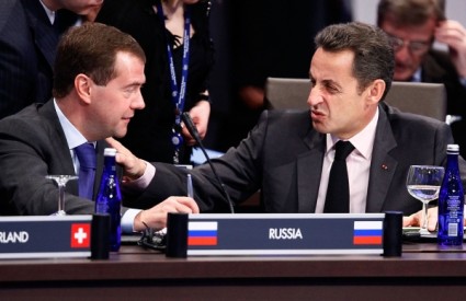 Nicolas Sarkozy Dmitrij Medvedev
