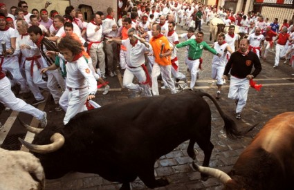 Pamplona - utrke s bikovima
