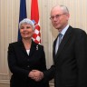 Jadranka Kosor s Van Rompuyem o završetku pregovora