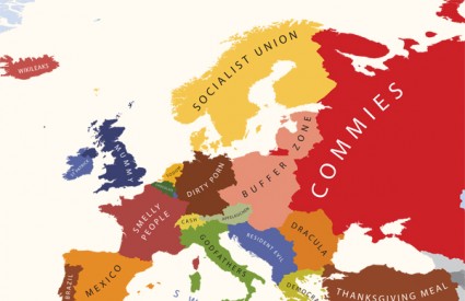 Karta Europe prema SAD-u