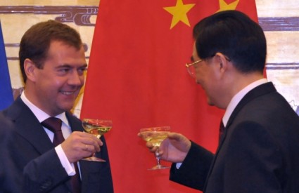 Dmitrij Medvedev i Hu Jintao