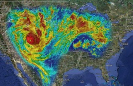 Ciklon Yasi toliko je velik da bi mogao prekriti gotovo čitav SAD