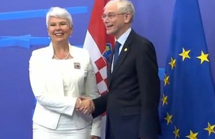 Herman Van Rompuy i Jadranka Kosor