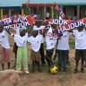 Klinci iz Tanzanije pjevaju himnu Hajduka