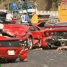 Najskuplji lančani sudar - slupalo se 8 Ferrarija, 3 Mercedesa i Lamborghini