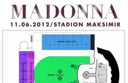 Cijene ulaznica za koncert Madonne na Maksimiru