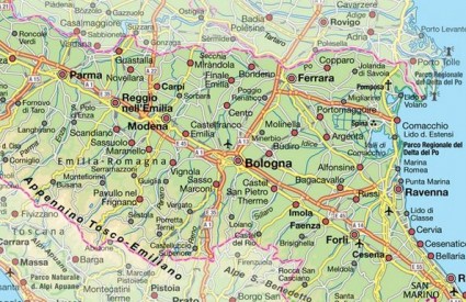 zemljopisna karta italije Tlo u Italiji se još uvijek trese zemljopisna karta italije