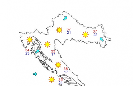 Danas će biti izuzetno vruće