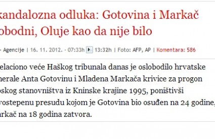 Srpski mediji u šoku Srpski mediji u šoku