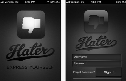 Hater - aplikacija za stvari koje ne volite 