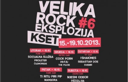 Velika rock eksplozija ima tematske dane