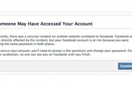 Facebook upozorava korisnike