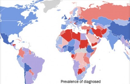 Svjetska karta depresije
