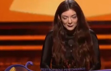 Lorde poharala Grammyje