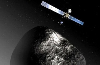 Philae i Rosetta iznad kometa Churjumov-Gerasimenko