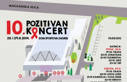 Mapa koncerta - klikni za uvećanje