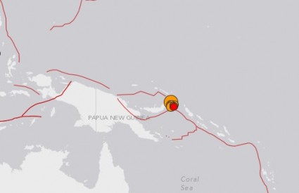 Serija potresa na Papui Novoj Gvineji