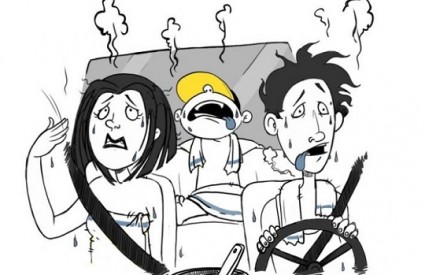 Kako sigurno voziti po vrućinama
