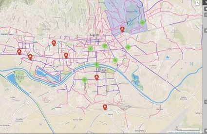 Interaktivna karta Sindikata biciklista