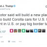 Trump jednim tweetom srušio dionice Toyote