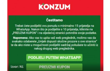 Konzumov virus na WhatsAppu