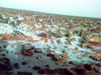 Mars, snijeg, Viking Lander/ Foto:http://www.davidreneke.com 