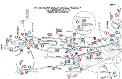 Posebna regulacija prometa u Zagrebu za blagdan Svih svetih