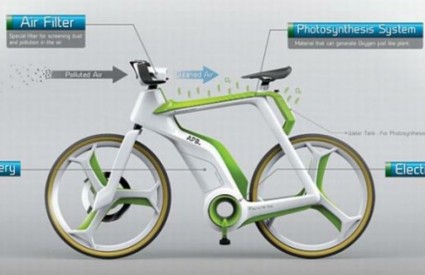 Zeleni bicikl za čišćenje zraka