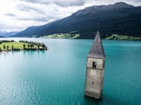 Graun Church Tower, Lake Reschen, Italy