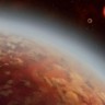 Umjetnički prikaz K2-18b, njegove zvijezde K2-18 i susjednog planeta