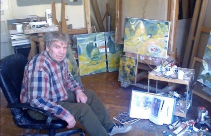 Munir Vejzović u atelieru