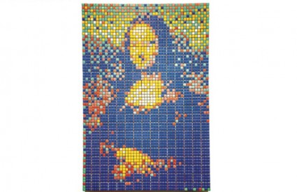 Mona Lisa od Rubikovih kocaka