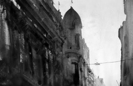 Fragmenti grada u ciklusu tempera Damira Medvešeka